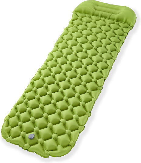 HyperMotion Единично Къмпинг Подложка 190x56cm Дебелина 5.5cm Зелен
