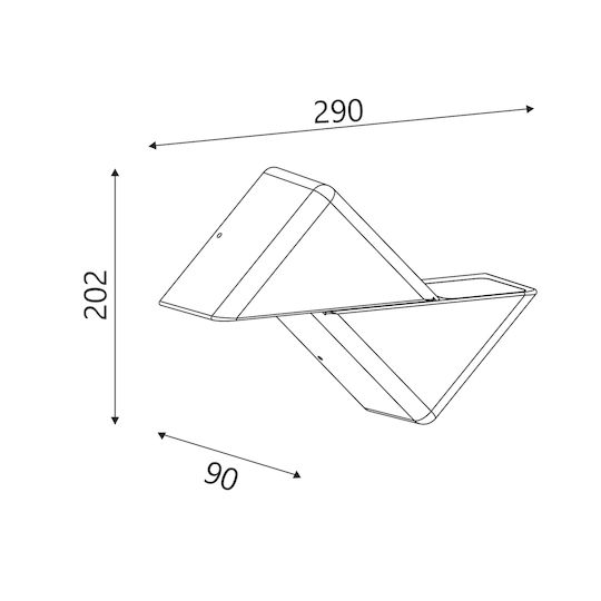 Aca Aca Wandmontiertes Außenbeleuchtung Mit Beschattung IP65 17.4x4.6cm Aca Aca Wandmontiertes Außenbeleuchtung Mit Beschattung IP65 17.4x4.6cm