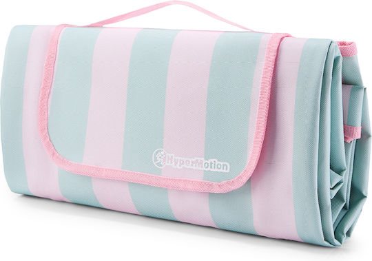 Picnic Beach Blanket 150×200 Cm Hypermotion Pink Green Stripes
