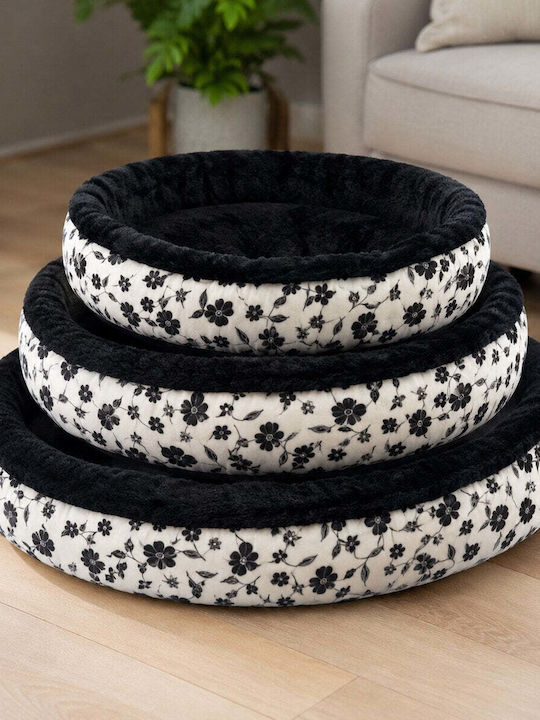 Hundebett Set Schwarz 3Stücke