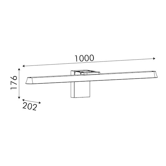 Aca Waterproof Linear LED Light 24W 3000K 24x14.2x3.6cm Aca Waterproof Linear LED Light 24W 3000K 24x14.2x3.6cm