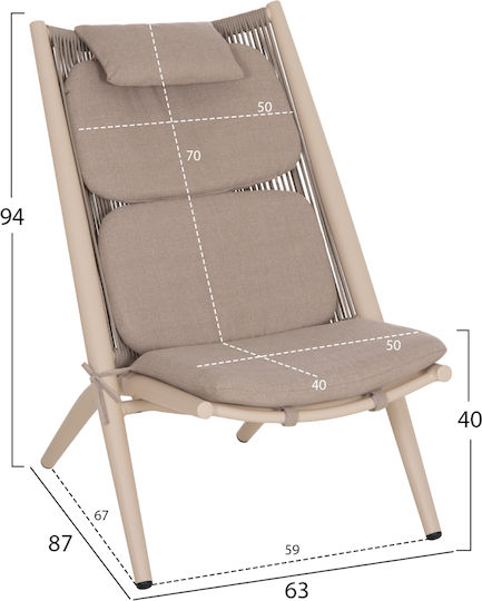 Relax Armchair 63x87x94cm Relax Armchair 63x87x94cm
