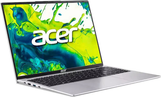 Acer Aspire Lite AL15-49P -R65Y 15.6" FHD (Ryzen 5-7430U/8GB/250GB SSD/W11 Pro) Светло сребрист (Международна английска клавиатура)