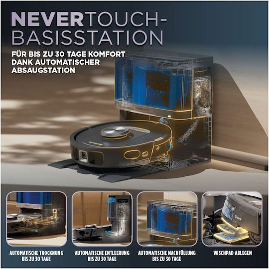 Shark PowerDetect NeverTouch Σκούπα Ρομπότ με Χαρτογράφηση Laser