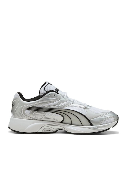 PUMA Мъжки Сникърси Бели Сребърни
