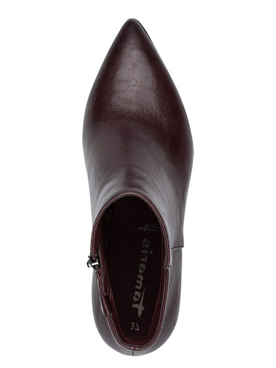 Damen Stiefeletten Burgundisch
