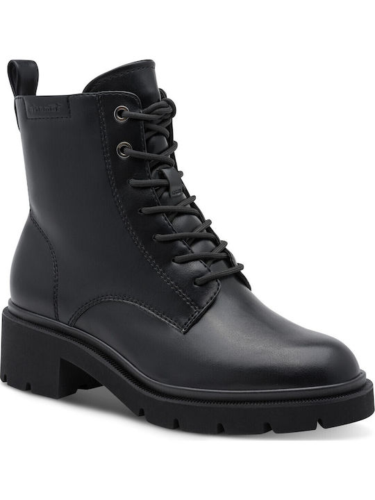 Damen Kampfstiefel Schwarz