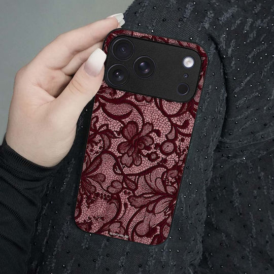 Sonique Diva Series Honor 600 Lite 5g Burgundy Lace Case