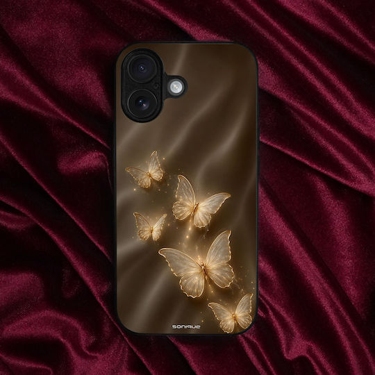 Калъф Sonique Diva Series Honor 400 Pro 5g Златни Пеперуди