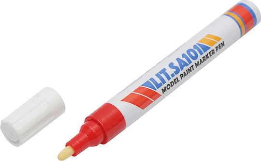 Breckner Permanent Red Markers 8mm Set 12pcs