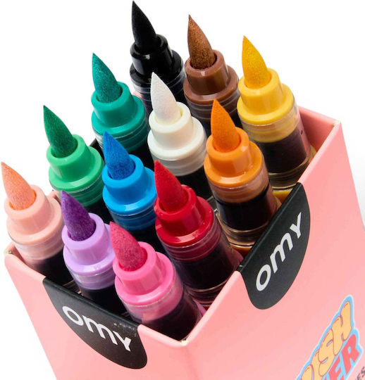 Omy Brush Power Акрилни Маркери Комплект 12 бр