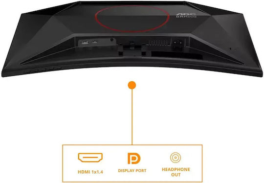 AOC C27G42FE VA Gebogener Spiele-Monitor 27" FHD 1920x1080 180Hz mit Reaktionszeit 4ms GTG