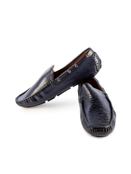 Mocasini barbati Loafers in Culoare Albastra
