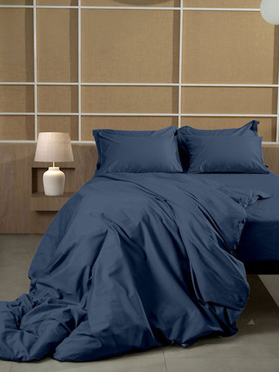 Sunshine Μαξιλαροθήκη Oxford Oxford Blue 50x70εκ.