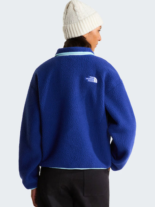 Winter Women's Fleece Blouse Blue