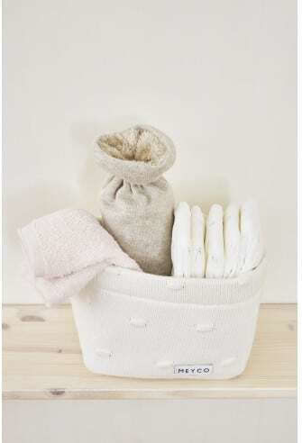 Meyco Schultertuch Burp Cloth Beige 30x30cm 6 Stück