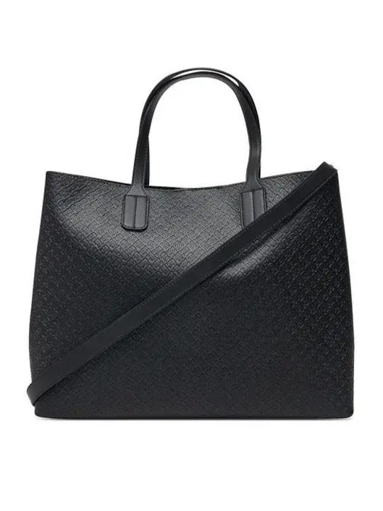 Th Icon Leather Women's Satchel Bag Black