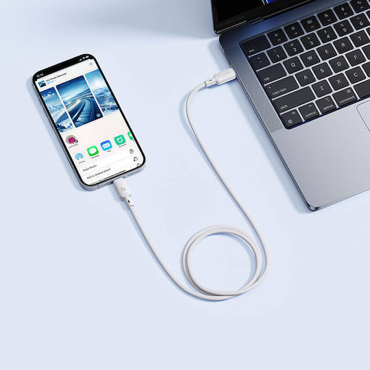 Baseus Lightning To Usb C Cable 1m White