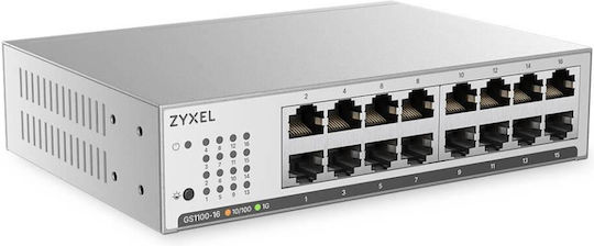 Zyxel GS1100-16 v4 Unmanaged Switch με 16 Θύρες Ethernet