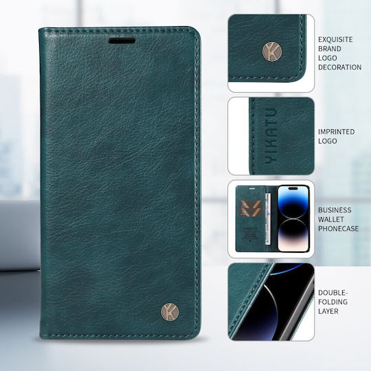 Yikatu Yk-006 Book Case Green Blue Oppo Reno16 5G Reno16 Pro 5G