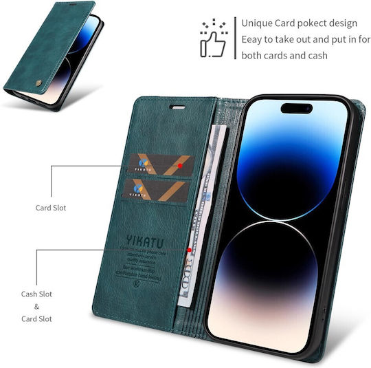Yikatu Yk-006 Book Case Green Blue Oppo Reno16 5G Reno16 Pro 5G