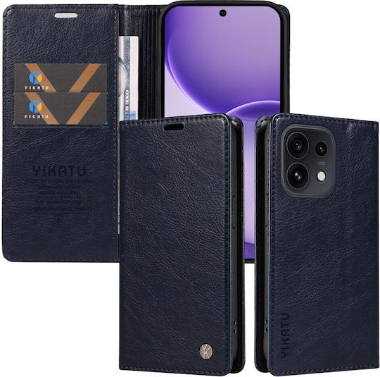 Yikatu Yk-006 Book Case Navy Blue Oppo Reno16 5G Reno16 Pro 5G