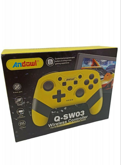 Q-SW03 Ασύρματο Gamepad για Switch Κίτρινο