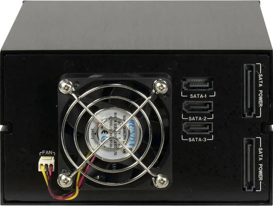 Inter-Tech IPC ST-3525 Hard Drive Case for 3 Hard Drives 2.5" / 3.5" SATA III in Schwarz color