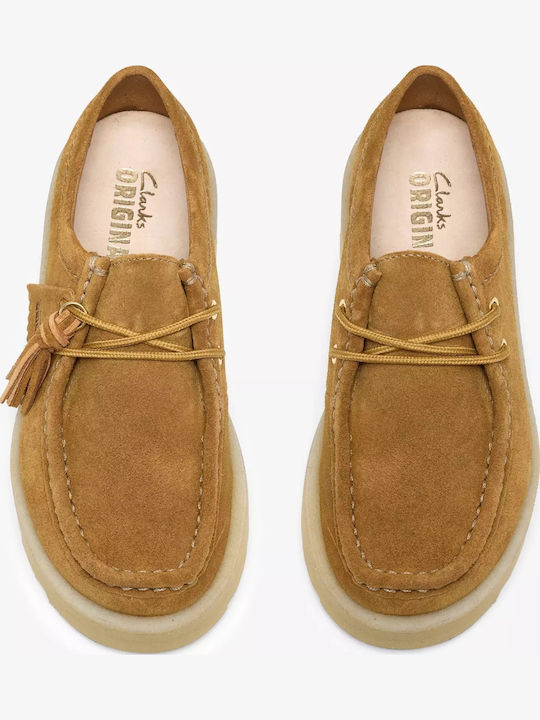 Meare Damen-Lederloafer in Tabakbraun
