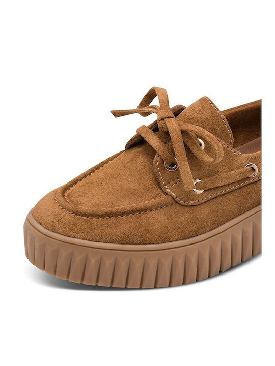 Women's Boat Shoes In Brown Colour