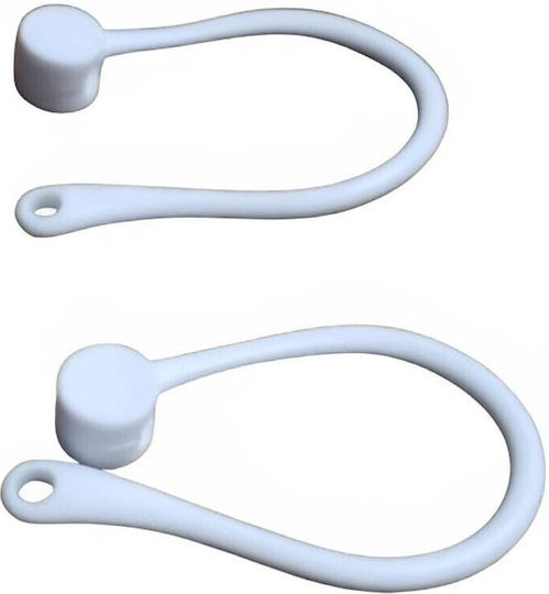 Silicone Airpods Earbuds Base – White