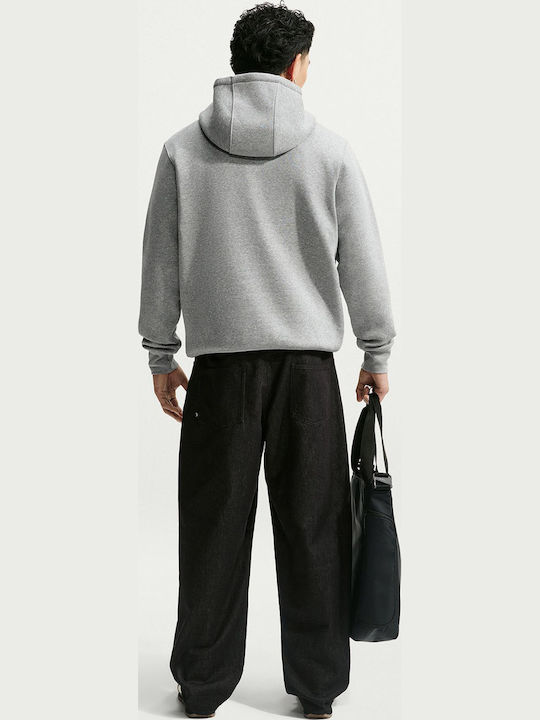 Hoodie Sweatshirt with Hood Grey