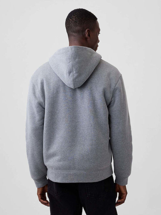 Hooded Cardigan Grey Heather