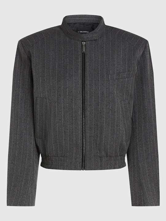 Women's Bomber Jacket Grey