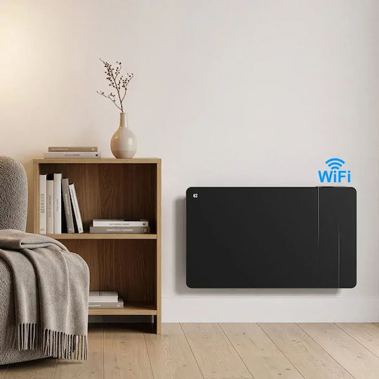 Ciarra Panou Radiante cu Infraroșu de Perete Ceramică 1500W Negru 75x45cm