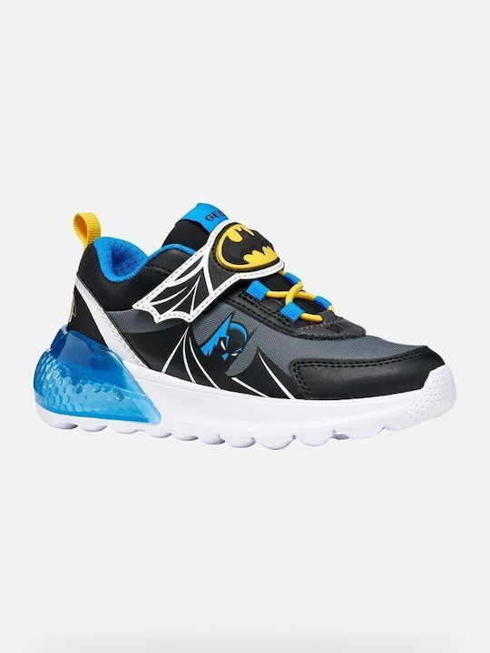 Geox Παιδικά Sneakers Ανατομικά Μαύρα