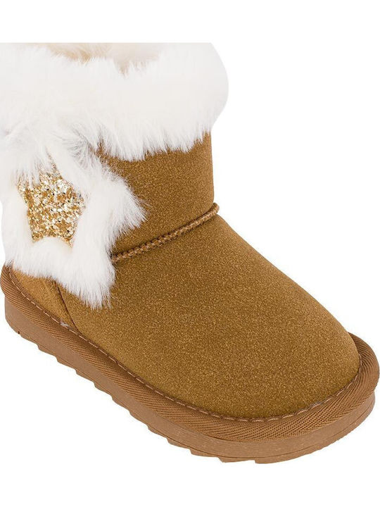 Kinderstiefel mit Reissverschluss Braune