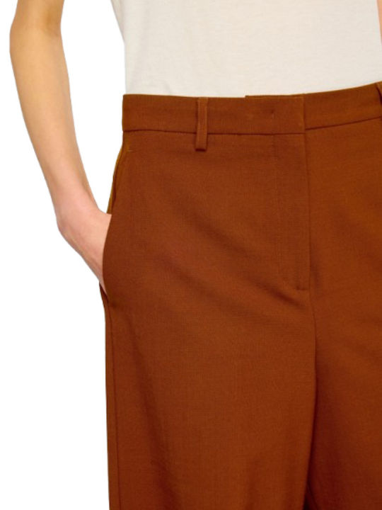 Women's Fabric Trousers Brown