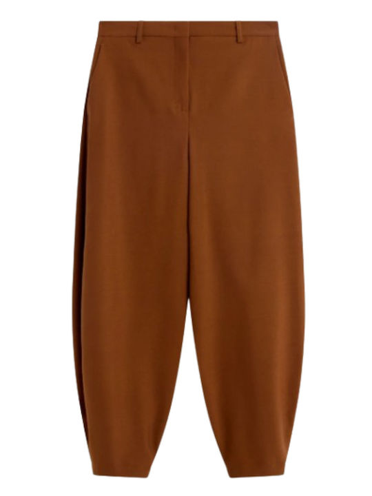 Women's Fabric Trousers Brown