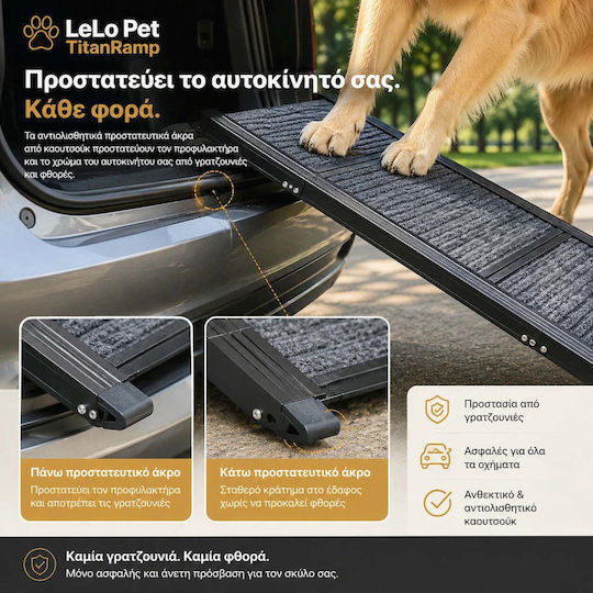Lelo Pet Wasserdichte Rampe Auto Reisezubehör Für Hunde Schwarz