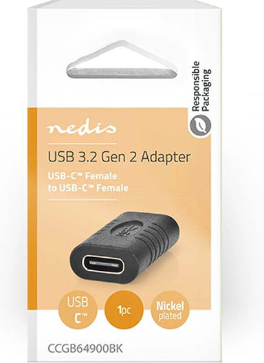 Nedis CCGB64900BK USB-C Female to USB-C Female Converter