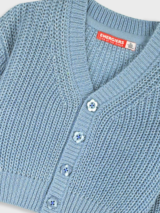 Kinder-Strickjacke Gestrickt Staubgrau