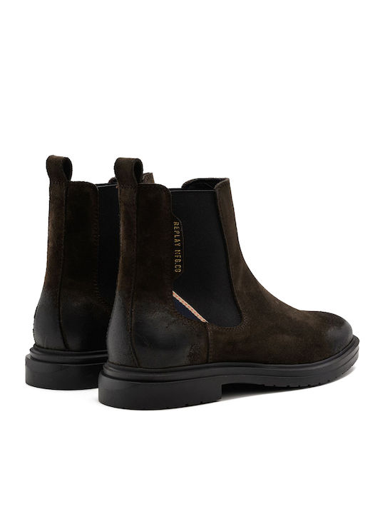 Suede Chelsea Men's Boots Brown