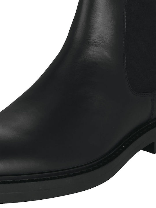 Leder Chelsea Herrenstiefel Schwarz