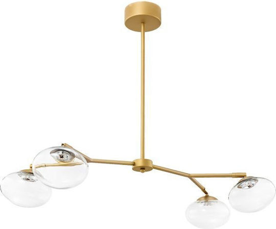 Luma Luma Gold LED Ceiling Light with Warm White Light 80x37x65cm