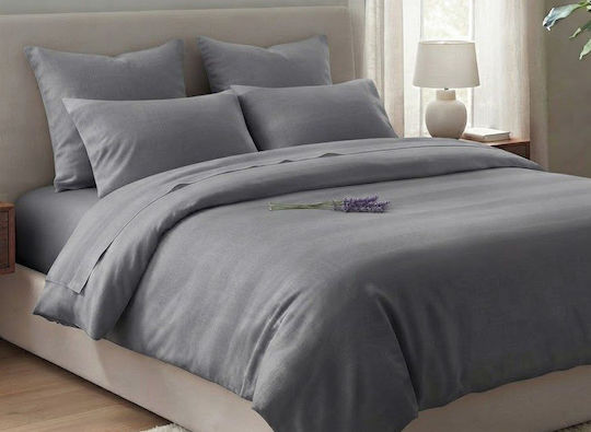 Super-Double Bed Sheets Set 220x240cm White Linens