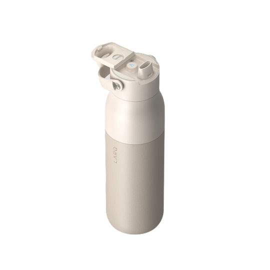 LARQ PureVis 2 Μπουκάλι Θερμός Ανοξείδωτο BPA Free 1lt Mojave Dune με Επιστόμιο, Θηλιά, Καλαμάκι και Λαβή