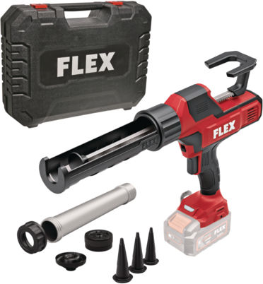 Flex CG 310/600 Пистолет за Силикон с Батерия 18 Волт с Калъф Solo