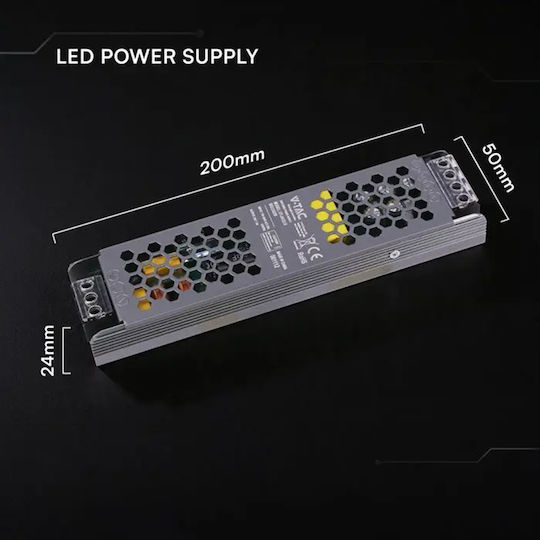 V-TAC Затъмняващо LED Захранване IP20 Мощност 120W с Изходно Напрежение 24V