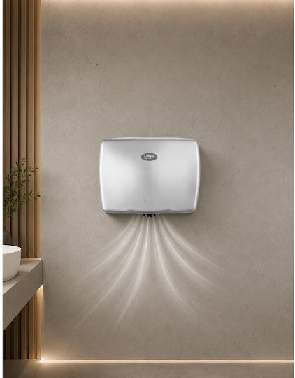 Limpio Stainless Steel Hand Dryer with Sensor in Gray Color 0.65kW HD28SLA
